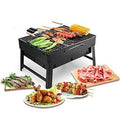 126 Folding Barbeque Charcoal Grill Oven (Black Carbon Steel)