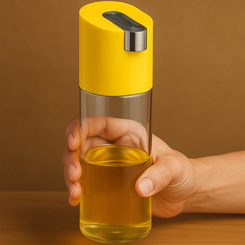 Automatic Oil Dispenser Bottle With One-touch Controlled Pour Spout (1 Pc)