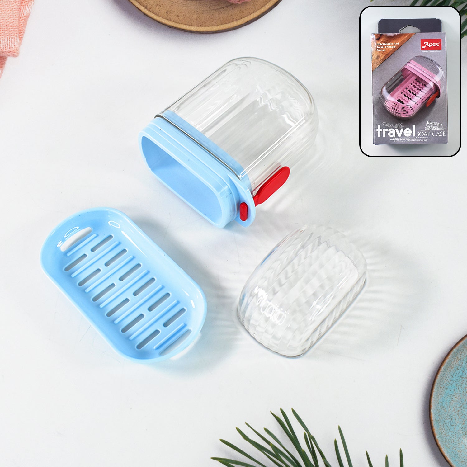 Apex Unbreakable Travel Soap Case With Secure Lock (1 Pc)