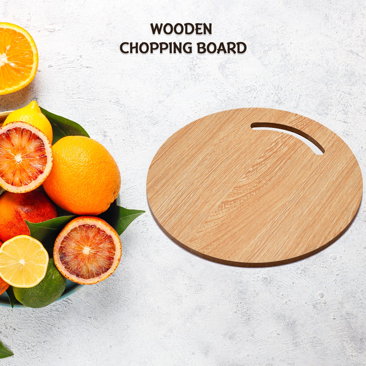 Wooden Round Chopping Board  For Chopping Fruit  Vegetable