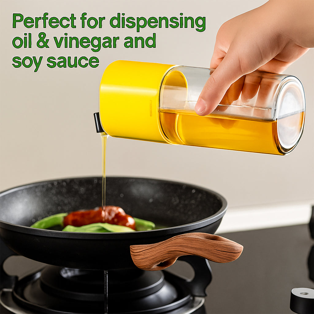 Automatic Oil Dispenser Bottle With One-touch Controlled Pour Spout (1 Pc)